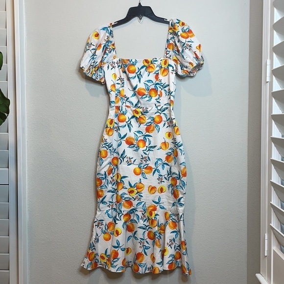NWT Amanda Uprichard Senorita Dress in Peaches - Picture 4 of 16